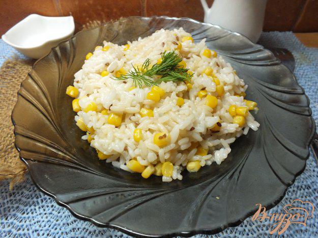 фото рецепта: Рис с маслом льна и кукурузой