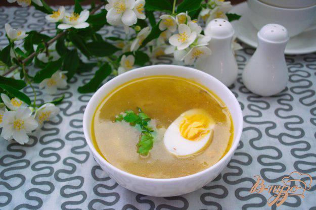 фото рецепта: Куриный суп с яйцом