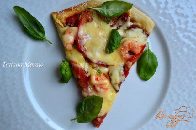 фото рецепта: Пицца с кабачком и креветками