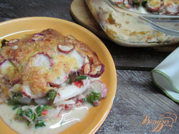 фото рецепта: Запеканка с макаронами и копченной курицей