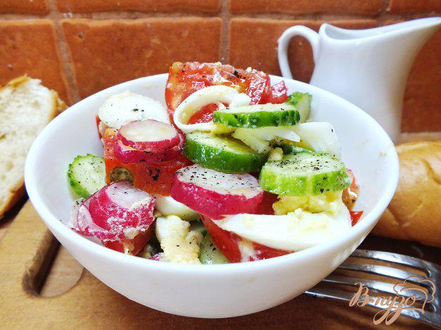 фото рецепта: Яичный салат с овощами