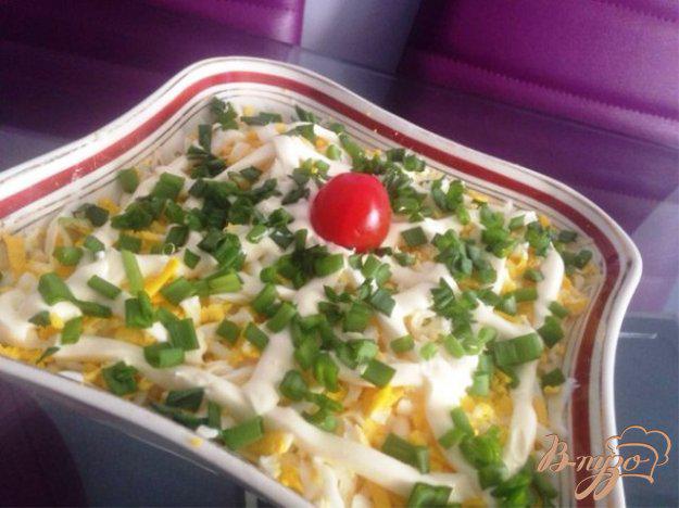 фото рецепта: Слоеный салат с помидорами