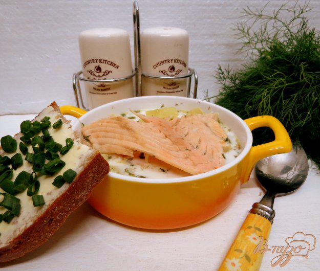 фото рецепта: Суп из хребтов лосося со сливками