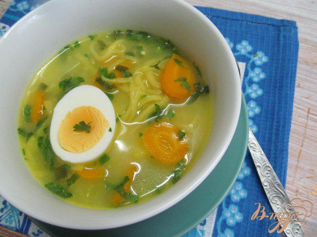 фото рецепта: Суп карри с яичной лапшой
