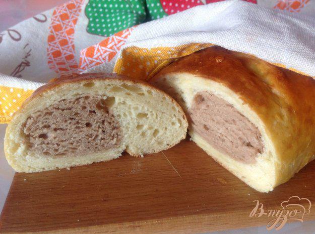 фото рецепта: Двухцветный хлеб на кефире