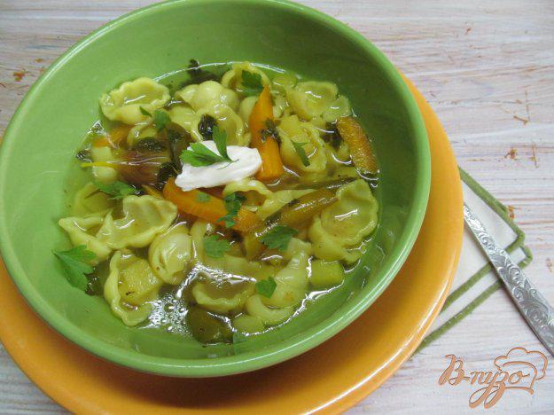 фото рецепта: Суп с стручковой фасолью и макаронами