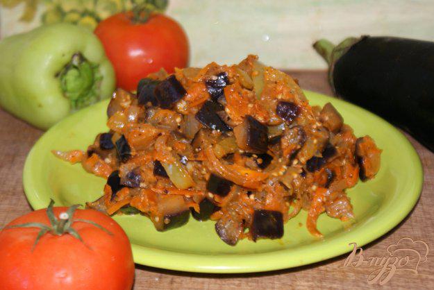 фото рецепта: Тушеные баклажаны с овощами
