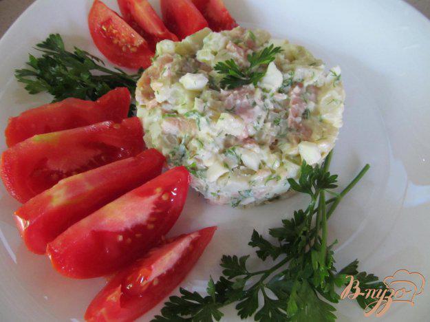 фото рецепта: Салат из картофеля с горбушей