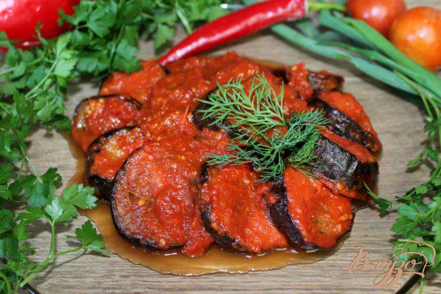 фото рецепта: Баклажаны в остром томатном соусе