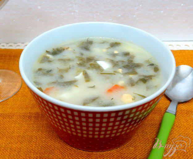 фото рецепта: Щавелевый суп с плавленым сыром