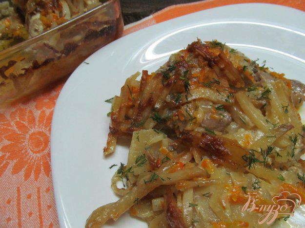 фото рецепта: Запеканка с цыпленком и картофелем