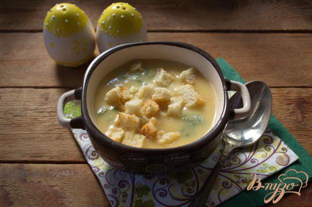 фото рецепта: Гороховый суп-пюре с гренками