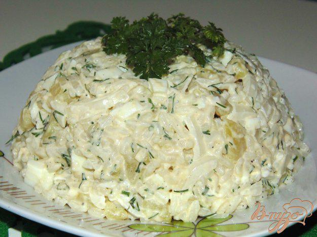 фото рецепта: Салат с рисом и зеленью