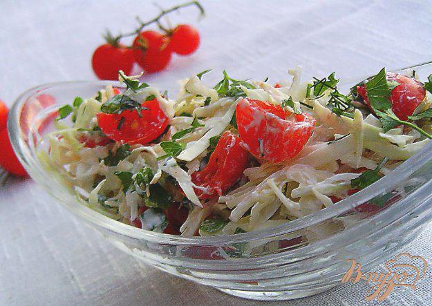 фото рецепта: Капустный салат с помидорами