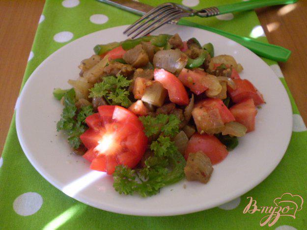 фото рецепта: Теплый баклажановый салат