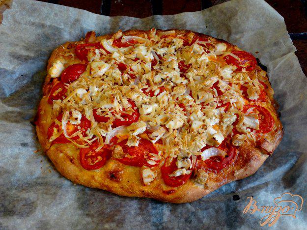 фото рецепта: Домашняя пицца с курицей
