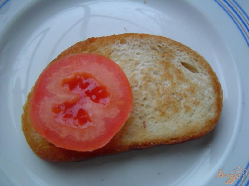 Гренки из черного хлеба с чесноком помидором и сыром