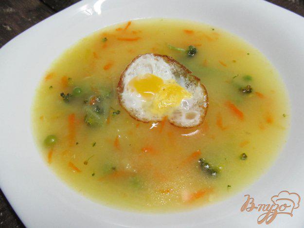 фото рецепта: Суп на курином бульоне с натертым картофелем