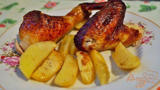 фото рецепта: Курица, запеченная с картофелью