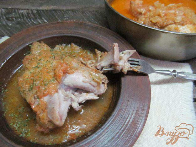 фото рецепта: Куриные бедрышки под соусом барбекю и вареньем из персиков