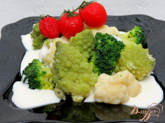 фото рецепта: Овощи под сливочно-молочным соусом