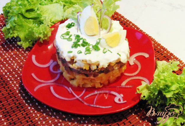 фото рецепта: Грибной салат с овощами и яйцами