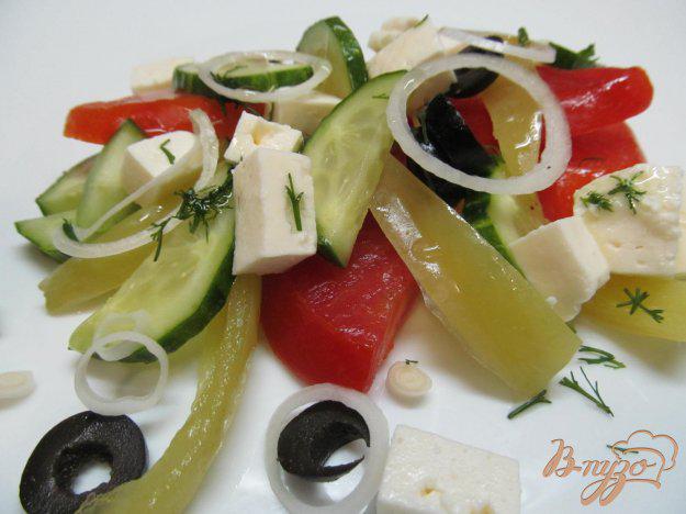 фото рецепта: Салат из овощей и брынзы