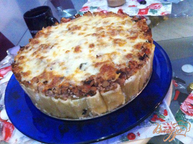 фото рецепта: Итальянский макаронный пирог  «Rigatoni Pie»