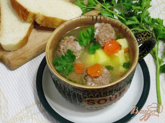 фото рецепта: Суп с овощами и фрикадельками