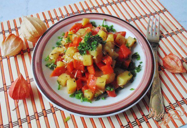 фото рецепта: Кортофельно-морковный салат с соевым соусом