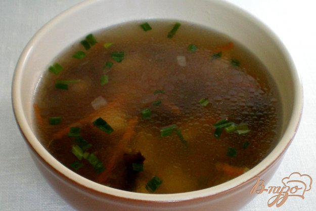 фото рецепта: Грибной суп из замороженных польских