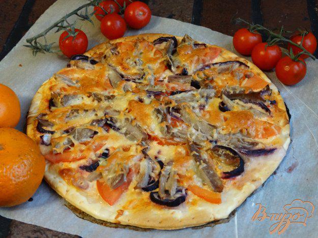 фото рецепта: Домашняя пицца с индейкой
