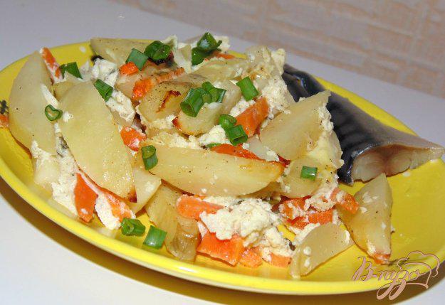 фото рецепта: Картофель запеченный с морковью