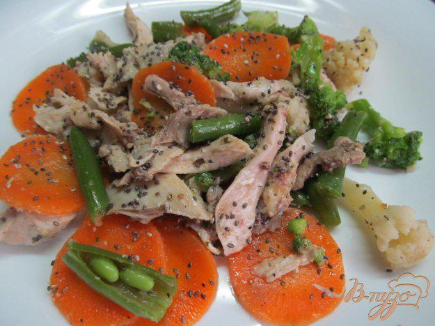 фото рецепта: овощной салат с курицей