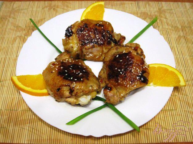 фото рецепта: Куриные бедра в апельсиновом маринаде