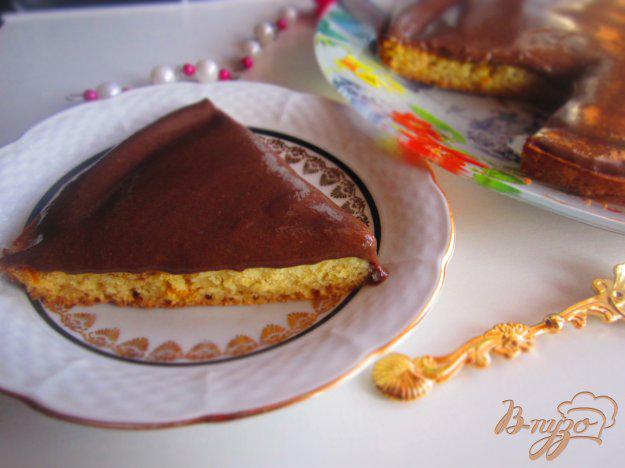 фото рецепта: Шоколадный пирог с шоколадной помадкой