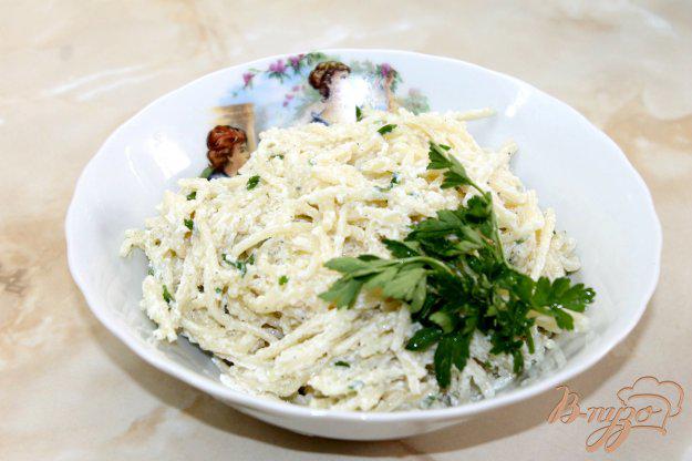 фото рецепта: Спагетти с сметанным соусом и пармезаном