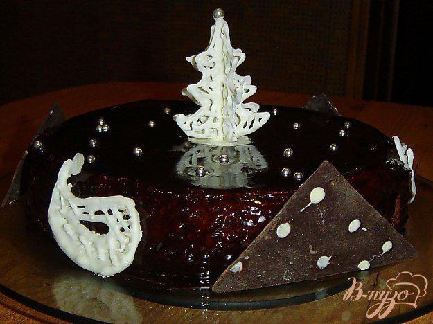 фото рецепта: Шоколадный чизкейк «Рождественская ночь »