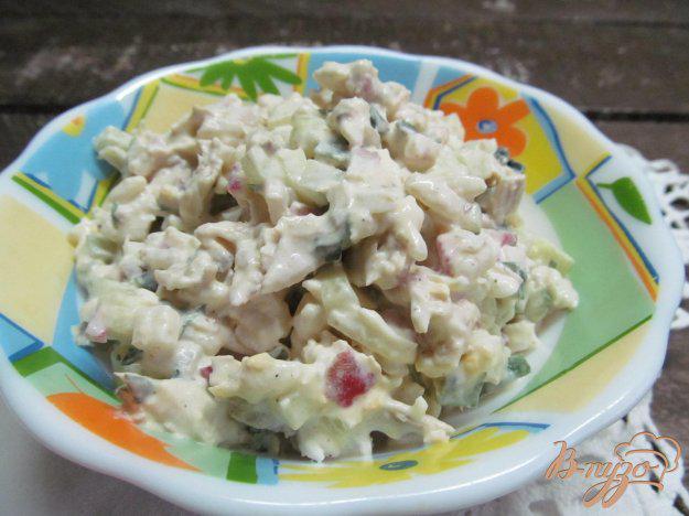 фото рецепта: Салат из курицы с рисом и овощами