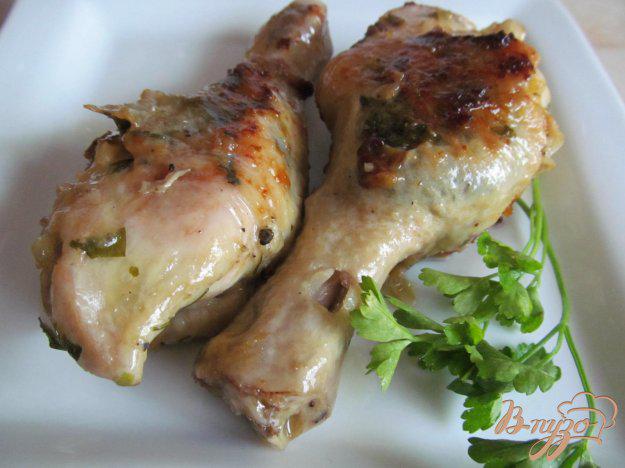фото рецепта: Куриные ножки фаршированные зеленью и сыром