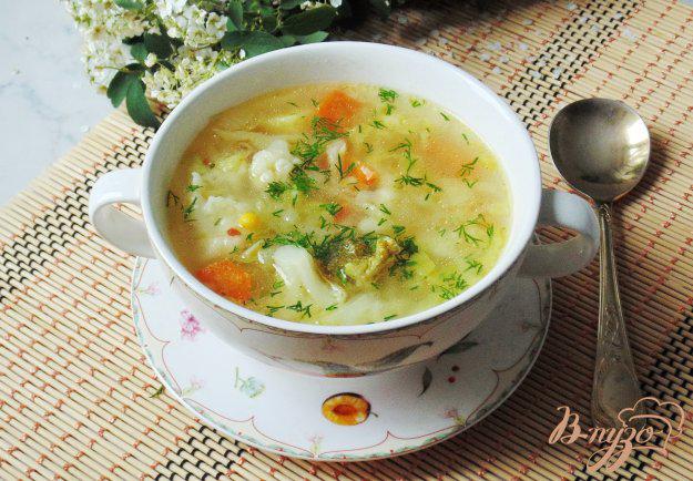 фото рецепта: Овощной суп « Три капусты»