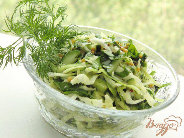 фото рецепта: Низкокалорийный салат со шпинатом