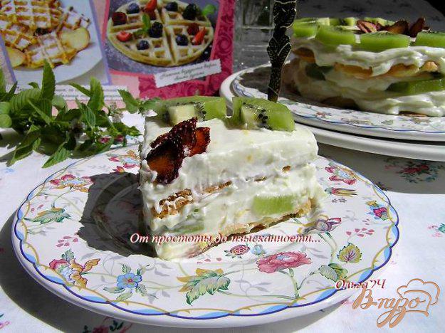 фото рецепта: Вафельный торт с маскарпоне