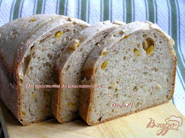 фото рецепта: Кукурузный хлеб с овсяными хлопьями