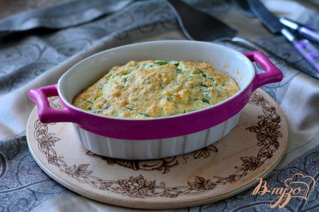 фото рецепта: Омлет с сыром и зеленью из духовки