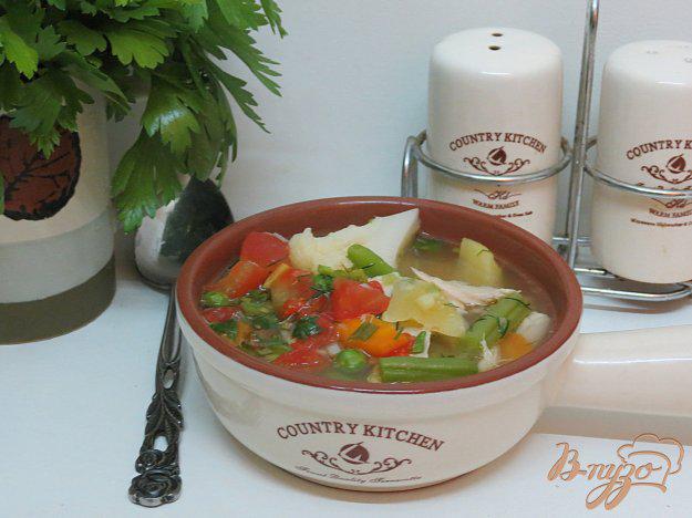 фото рецепта: Суп из цветной капусты и помидоров (без зажарки)