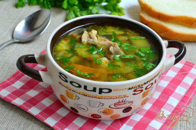 фото рецепта: Куриный суп с баклажанами