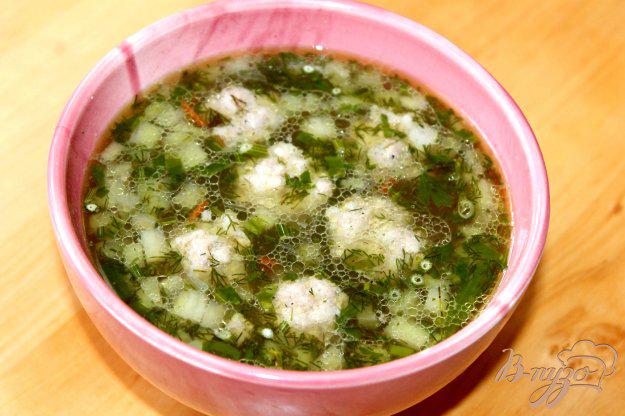 фото рецепта: Суп из летних овощей и свиных фрикаделек