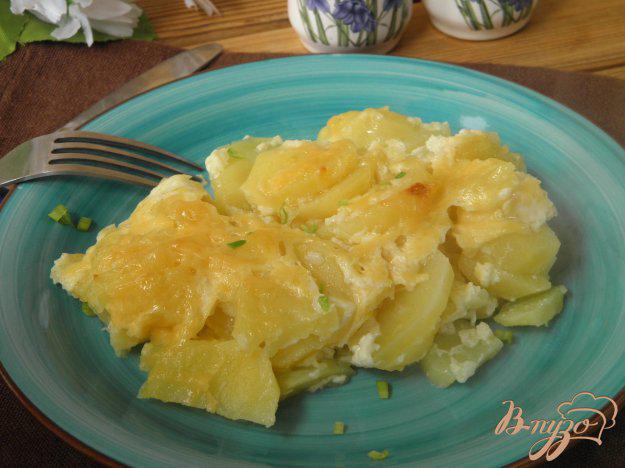 фото рецепта: Картофель с молоком и сыром