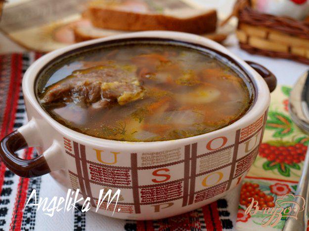 фото рецепта: Суп на курином бульоне с фасолью